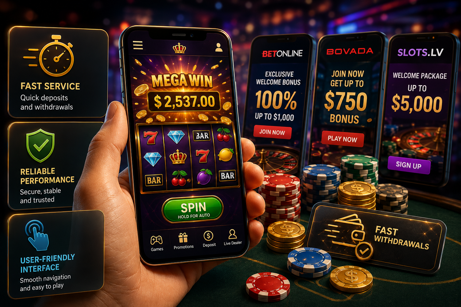 The 10 Best Online Casinos for Mobile Gaming: Performance & App Reviews