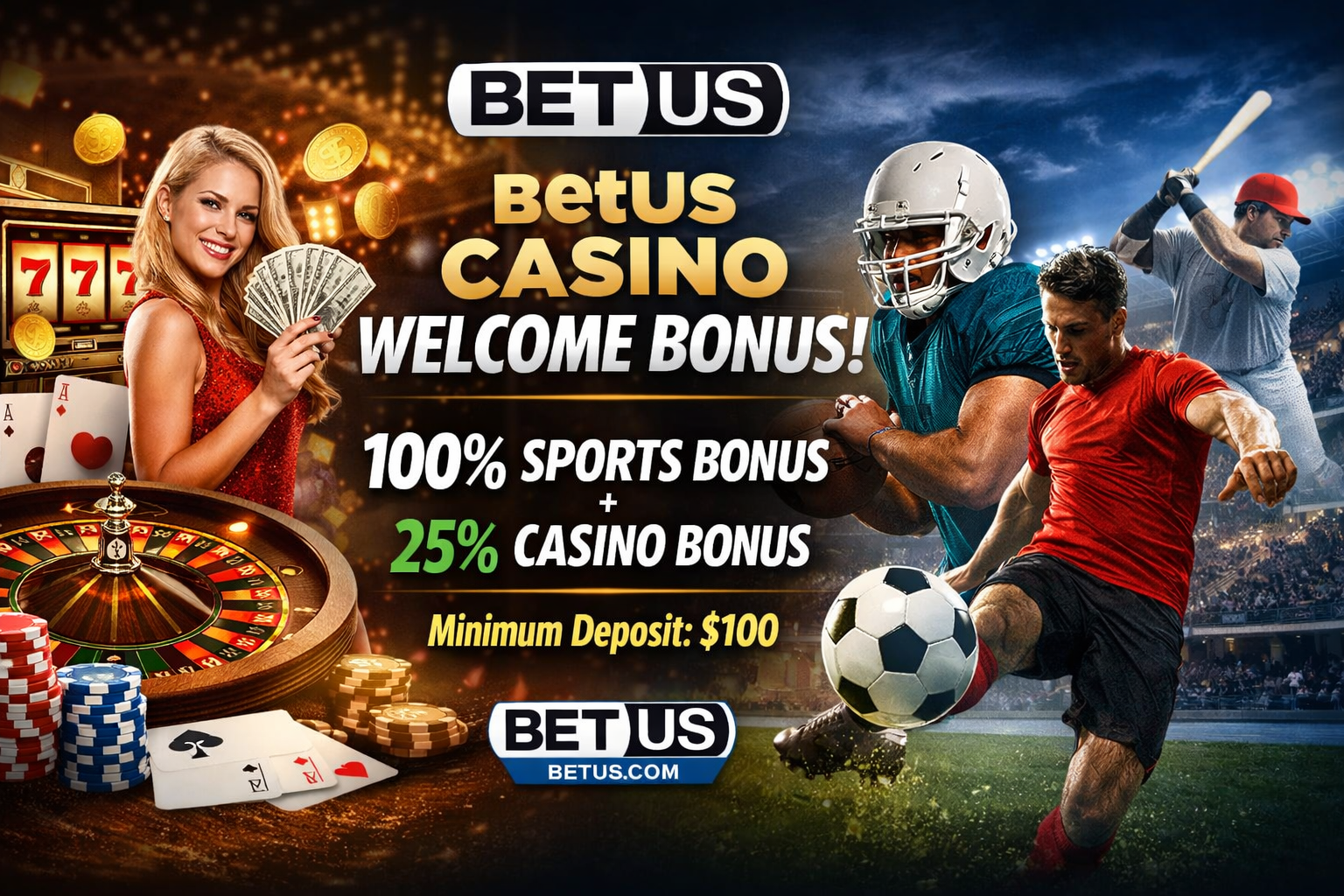 BetUS Casino Welcome Bonus: Double the Action from Day One